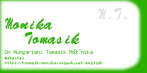 monika tomasik business card